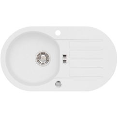 Alveus Niagara lavello in granito 77.5x43.5 cm bianco 1124011