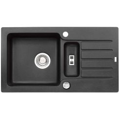 Alveus Niagara lavello in granito 78x43.5 cm nero 1127091