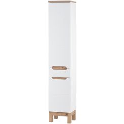 Comad Bali White armadietto 35x33x187 cm laterale a terra bianco -rovere BALIWHITE800