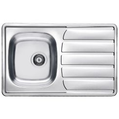 Alveus Zoom lavello in acciaio 79x50 cm acciaio 1098938