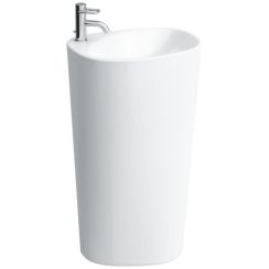 Laufen lavabo 52.5x40 cm ovale freestanding bianco H8118030001041