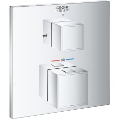 Grohe Grohtherm Cube rubinetto per vasca e doccia da incasso con termostato StarLight Chrome 24155000