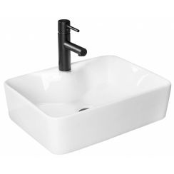 Rea Kelly lavabo 49x38 cm rettangolare da appoggio bianco REA-U6524