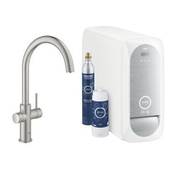Grohe Blue rubinetto da cucina con filtro verticale acciaio inossidabile 31455DC1
