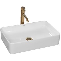 Rea Avia lavabo 51x34.5 cm rettangolare da appoggio bianco REA-U0840