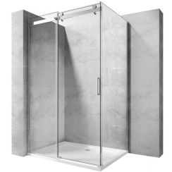 Rea Nixon-2 parete doccia 90 cm cromo lucida/vetro trasparente REA-K5011