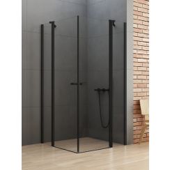 New Trendy New Soleo Black box doccia 90x90 cm quadrato nero opaca/vetro trasparente K-0553