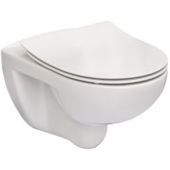 Roca Victoria vaso wc con copriwater a discesa lenta sospeso si bianco A34H398000