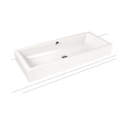 Kaldewei Puro lavabo 60x38.5 cm rettangolare da appoggio bianco 909106003001