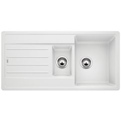 Blanco Legra 6 S lavello in granito 100x50 cm bianco 522209