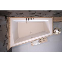 Besco Intima vasca da bagno angolare 180x125 cm sinistra bianco #WAID-180-SL