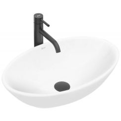 Rea Pamela lavabo 53x33 cm ovale da appoggio bianco REA-U4603