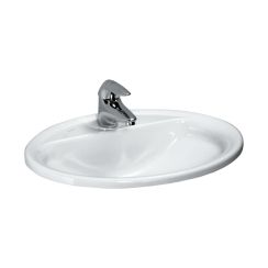 Laufen Pro B lavabo 56x44 cm ovale da incasso bianco lucida H8139510001041