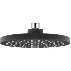 Invena Siros deszczownica okrągła 20 cm czarny mat SC-D1-058