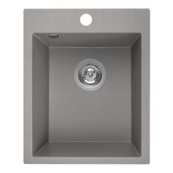 Laveo Chichi lavello in granito 48x39 cm grigio/grafite/inox SBH510T