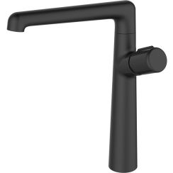 Laveo Pretto rubinetto per lavabo verticale nero BAO725D