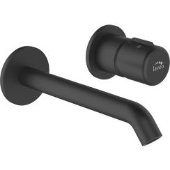 Laveo Pretto rubinetto per lavabo da incasso nero BAO722P