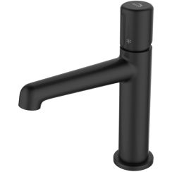 Laveo Pretto rubinetto per lavabo verticale nero BAO722D