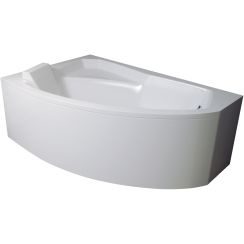 Set vasca da bagno angolare Besco Rima #WAR-160-NL, rivestimento per vasca da bagno Besco Rima OAR-160-NS