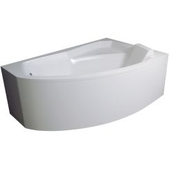 Set vasca da bagno angolare Besco Rima #WAR-150-NP, rivestimento per vasca da bagno Besco Rima OAR-150-NS