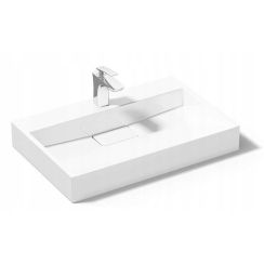 Rea Goya lavabo 60x37 cm rettangolare da appoggio bianco REA-U8901