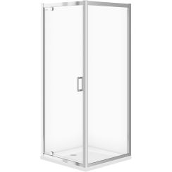 Cersanit Arteco box doccia con piatto doccia 80x80 cm quadrato cromo lucida/vetro trasparente S601-115