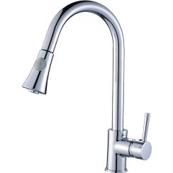 Laveo Daru rubinetto da cucina verticale cromo BLD069D