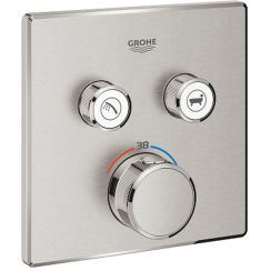 Grohe Grohtherm SmartControl rubinetto per vasca e doccia da incasso con termostato SuperSteel 29124DC0