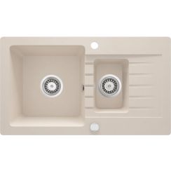 Deante Zorba lavello in granito 76x44 cm beige ZQZ_5513