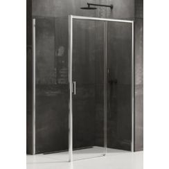 New Trendy Prime box doccia 140x100 cm rettangolare cromo lucida/vetro trasparente D-0307A/D-0125B