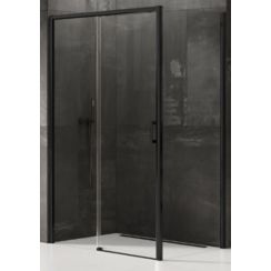 New Trendy Prime box doccia 150x90 cm rettangolare nero opaca/vetro trasparente D-0326A/D-0129B