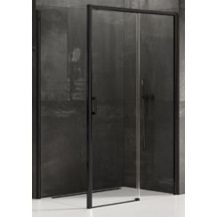 New Trendy Prime box doccia 100x100 cm quadrato nero opaca/vetro trasparente D-0317A/D-0130B