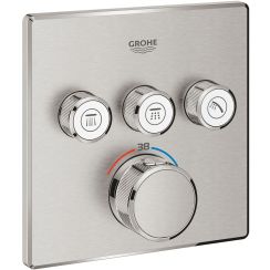 Grohe Grohtherm SmartControl rubinetto per vasca e doccia da incasso con termostato SuperSteel 29126DC0
