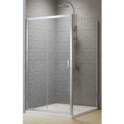 New Trendy Varia box doccia 120x80 cm rettangolare cromo lucida/vetro trasparente D-0190A/D-0104B