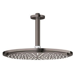 Grohe Rainshower soffione doccia con braccio 31x31 cm rotonda Hard Graphite 26067A00