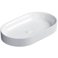 Catalano Horizon lavabo 60x35 cm ovale da appoggio bianco 160AHZ00