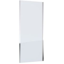Omnires Bronx parete doccia 90 cm alluminio /vetro trasparente 10P90CRTR