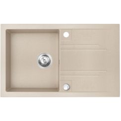Ferro Mezzo II lavello in granito 78x48 cm beige DRGM48/78SA