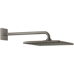 Grohe Rainshower soffione doccia con braccio 31x31 cm quadrata Brushed Hard Graphite 26564AL0