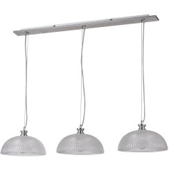 Rabalux Petrina lampada sospesa 3x40 W cromo-trasparente-satinato 5460