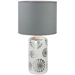 Rabalux Ginger lampada da tavolo 1x60 W argento-cenere 6029
