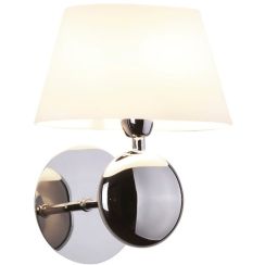 MaxLight Napoleon lampada da parete 1x40 W bianco-cromo W0121