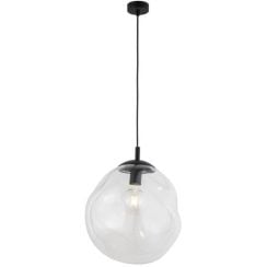 TK Lighting Sol lampada sospesa 1x15 W nero-trasparente 4262