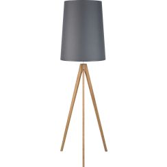 TK Lighting Walz lampada da terra 1x15 W grigio-legno 5046