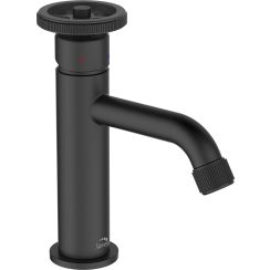 Laveo Muro rubinetto per lavabo verticale nero BAU722D