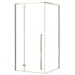Rea Fargo box doccia 90x90 cm quadrato oro lucida/vetro trasparente REA-K4903