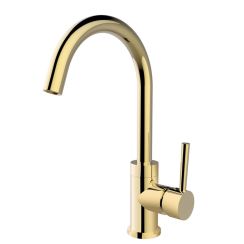 Besco Illusion rubinetto per lavabo verticale oro BU-II-ZL