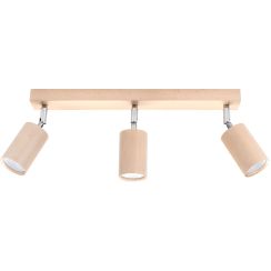 Sollux Lighting Berge lampada da soffitto 3x40 W cromo-marrone SL.0703