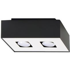 Sollux Lighting Mono lampada da soffitto 2x40 W bianco-nero SL.0071