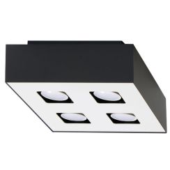 Sollux Lighting Mono lampada da soffitto 4x40 W bianco-nero SL.0073
